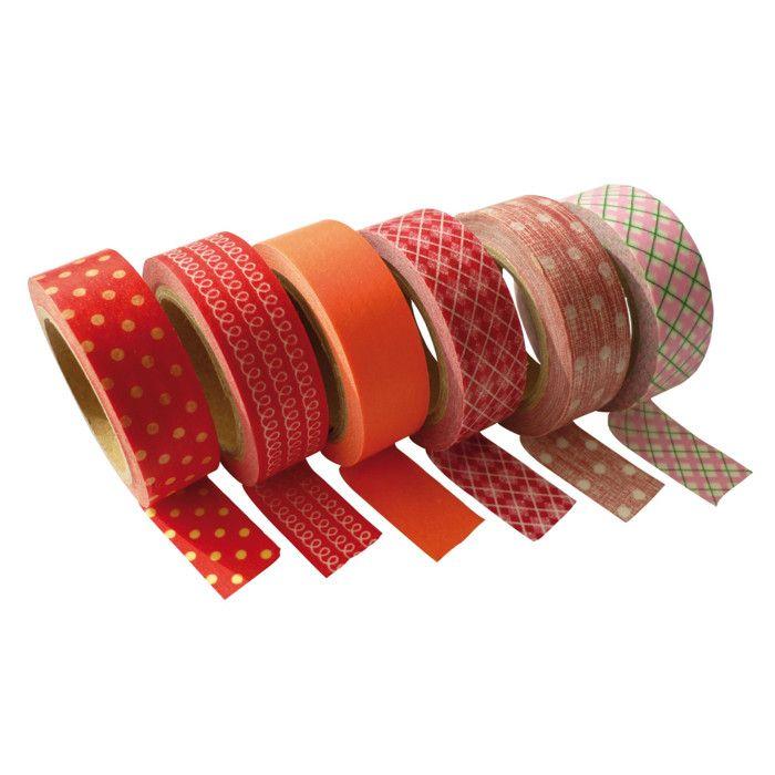 Masking tape 1,5 cm 6 rubans (été)