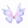 50Pcs Gradient Color Organza Fabric Butterfly Appliques 5CM Organza Fabric Simulated Butterfly Hair Accessories Fluttering Moth