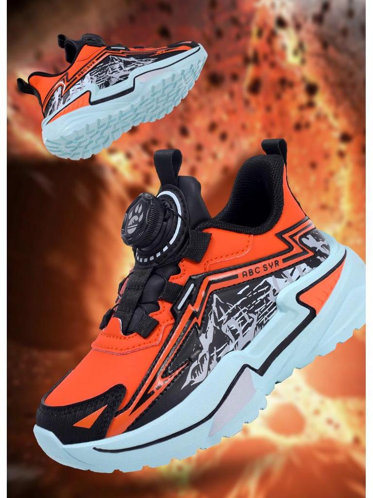 Podzimní Kožené Chlapecké Protiskluzové Otočná Spona Měkká Podrážka Lehké Módní Sportovní Boty