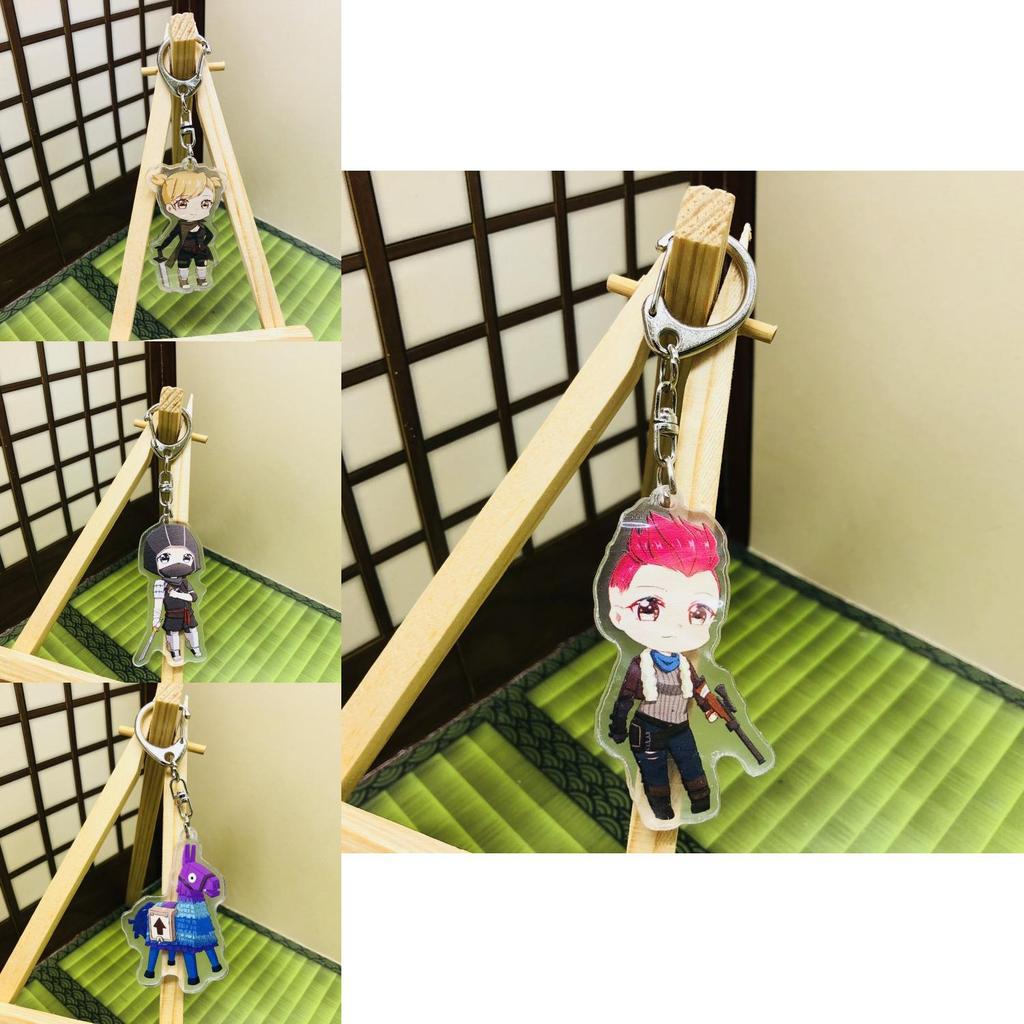 Acrylic Fortnite Keychain Epic Game Keyrings Gift For Player Women Fashion Men