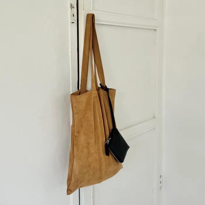 Suede Mood Bag for an Easy Everyday Mood [3rd Stock]_DAILY MOOD BAG_SAND BROWN