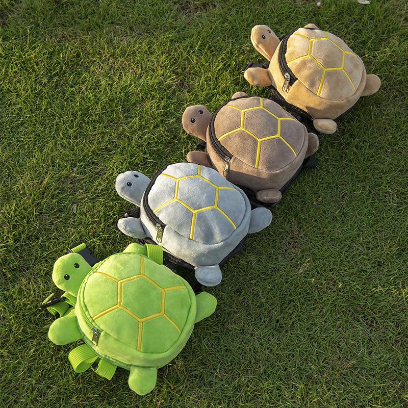 Dog Snack Bag Turtle Shape Dog Bag Pet Backpack Puppy School Bag Large Capacity Convenient Soft Portable Cute