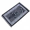 Foldable Skin-friendly and Wear-resistant Kneeling Blanket, Islamic Floral Prayer Mat, Easy-to-clean Muslim Worship Rug