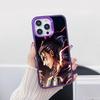 AOT Eren Yeager Purple Translucent Mobile Phone Case for iPhone 17 16 15 14 13 12 11 X XR XS Air Pro Max Plus Colorful Cover