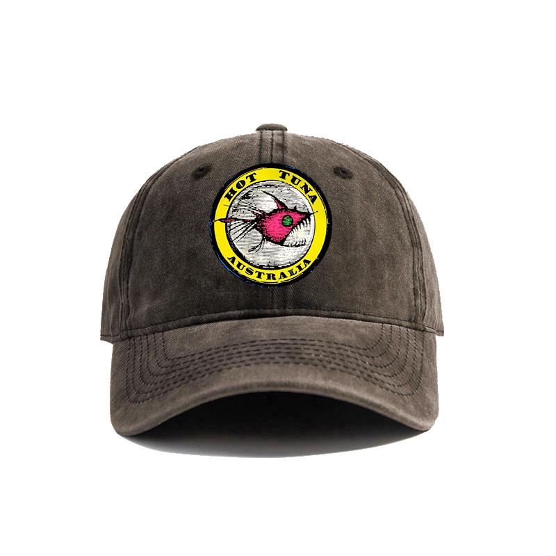 

Hot Tuna Surf Baseball Cap Distressed Hats Cap Unisex Retro Outdoor Summer Adjustable Surfer Beach Hat