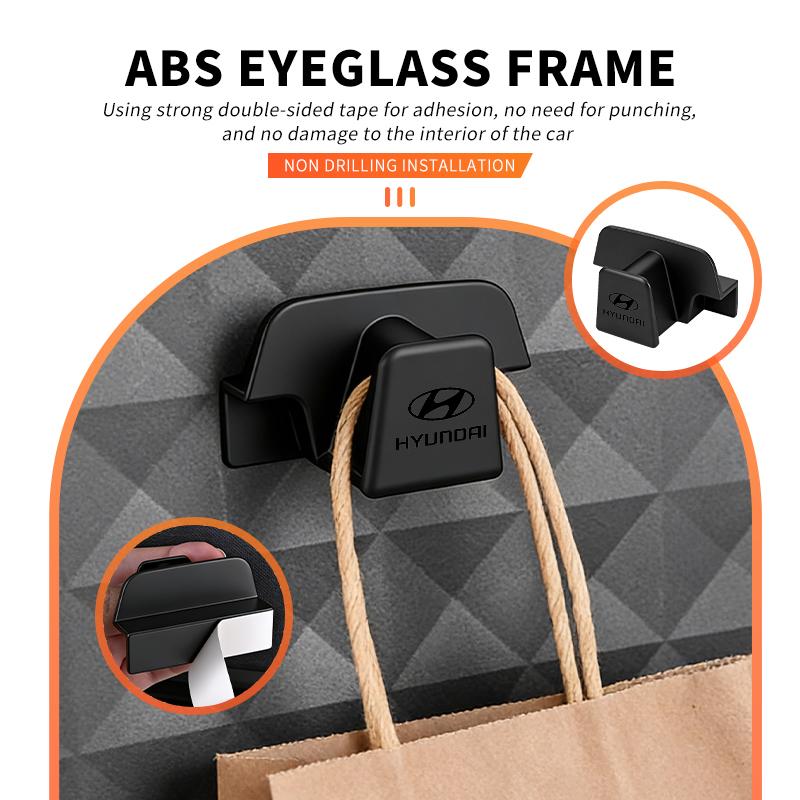 Car Glasses Holder Clamp Sun Visor Glasses Holder Sunglasse Storage Clip Card For Hyundai GDi N Line i10 Azera Genesis G70 G80 MM18