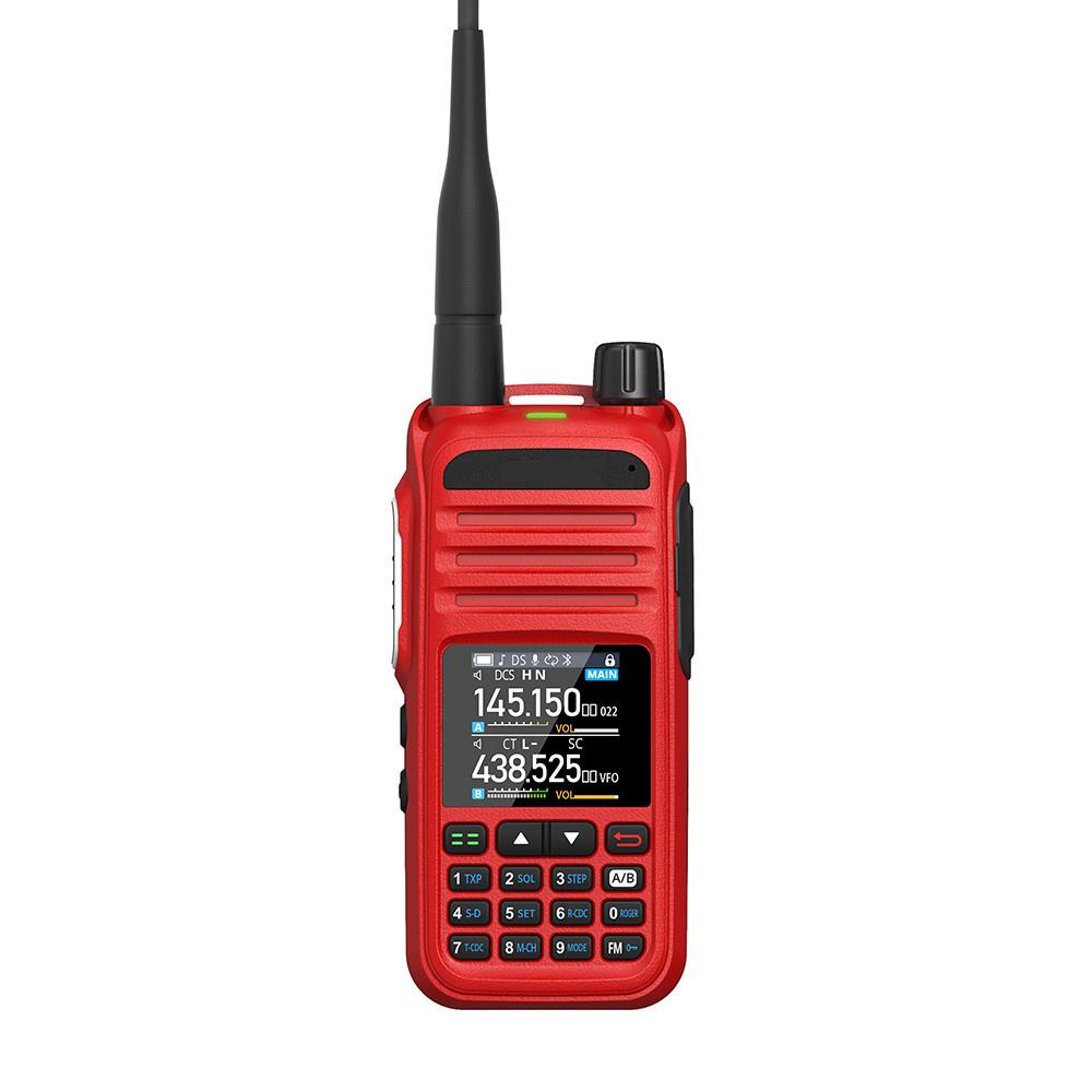 1.44" Color Display UHF/VHF/AM/FM Multi-Band Walkie Talkie Handheld Transceiver