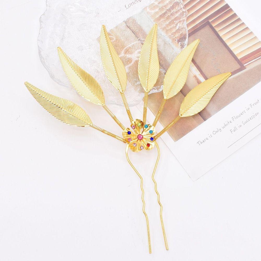 Ancient Hanfu Hodeplagg Thai Hodeplagg Gammel Stil Hodeplagg U-form Hårnål Kvinner