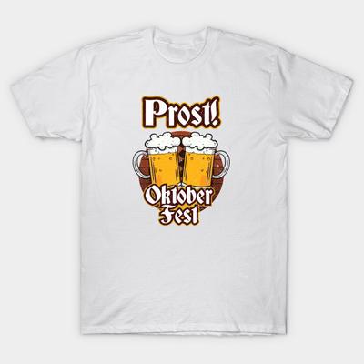 T Shirt Women Prost Oktoberfest Shirt Beer Festival Gift T Shirt Harajuku Print Kawaii Tshirt Summer Short Sleeve Female T-Shirt Top Tee
