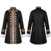 Herren Mittelalter Langarm Stehkragen Jacke Smoking Abendkleid Kleidung Prinz Biest Cosplay Kostüm Outfit Halloween Karneval Kostüme