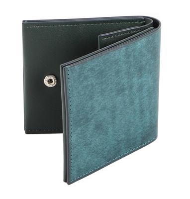 And Mini Genuine Trikiti Compact Thin Petrolio [lemma] [Lemma] Wallet, Bi-fold Wallet, Men's Women's, Wallet, Leather, Pueblo, Trikiti, Wallet,