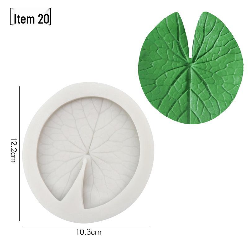Blütenblatt Silikon Fondant Form Set - Lebensmittelqualität für Baum- und Blumenprägung.