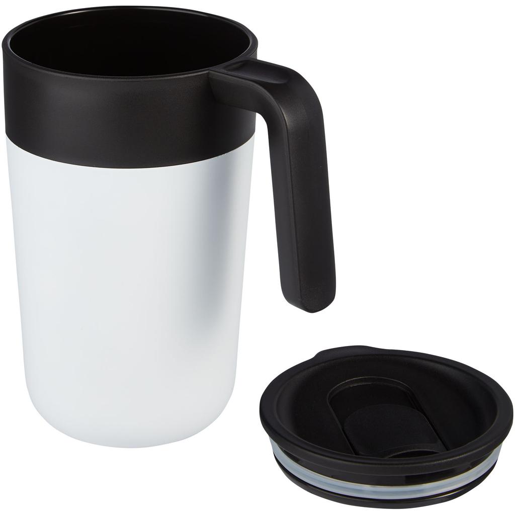 Glass "Nordia" 400 ml recycled double-wall mug White