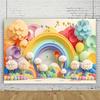 Pink Balloons Rainbow Theme Backdrops Photography Backdrops Living Room Decoration Photo Backdrops