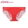 Aimer AM226941 Festive Red Lace Mid-Waist Briefs
