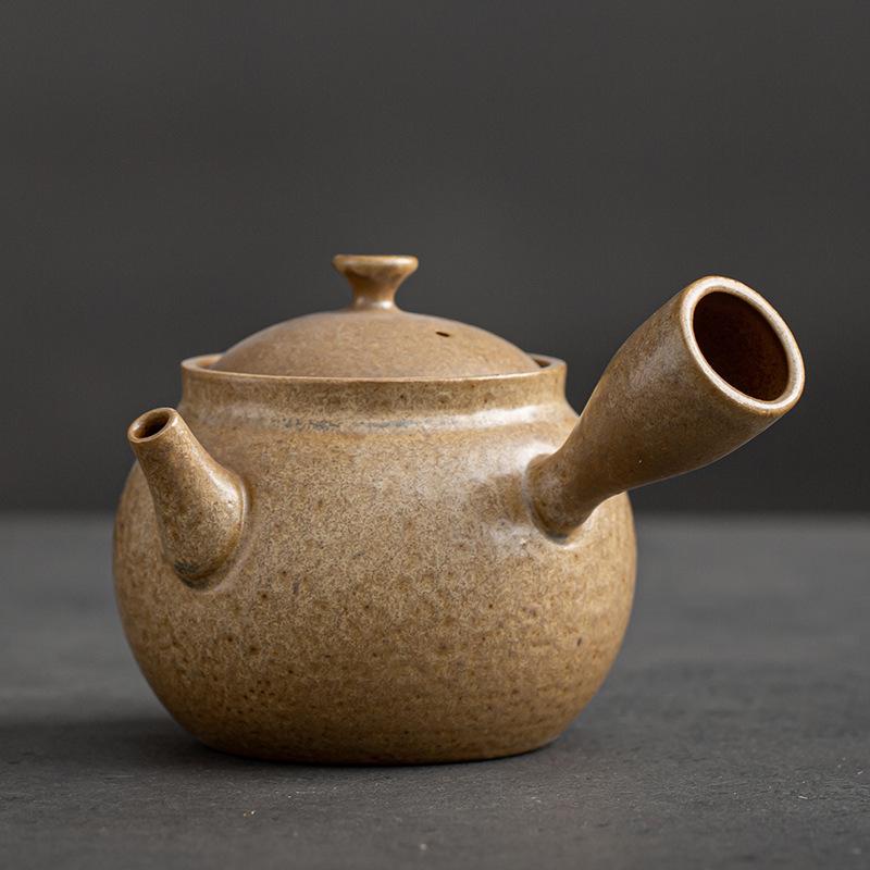 Czajnik z bocznym uchwytem Czajniki ceramiczne Czajnik Kung Fu Przybory do herbaty Narzędzia do parzenia herbaty Czajnik Czajnik Podgrzewacz na świeczkę Podstawa grzewcza