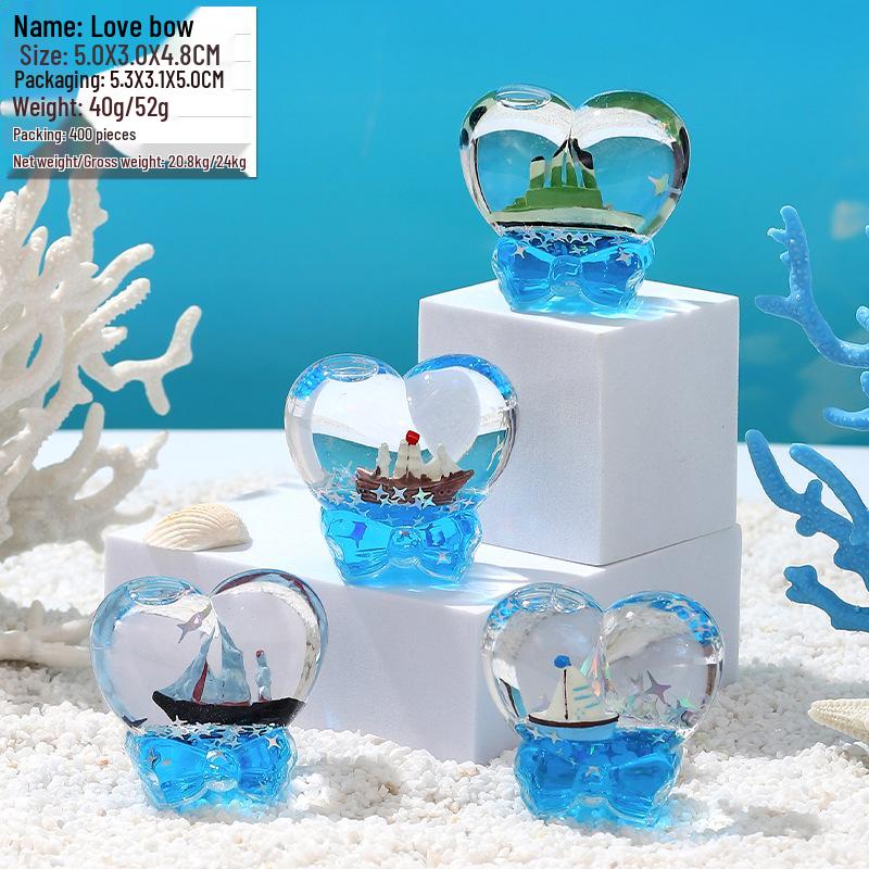 Panda Glitter Liquid Motion Hourglass - Decompression Toy & Acrylic Decoration Gift