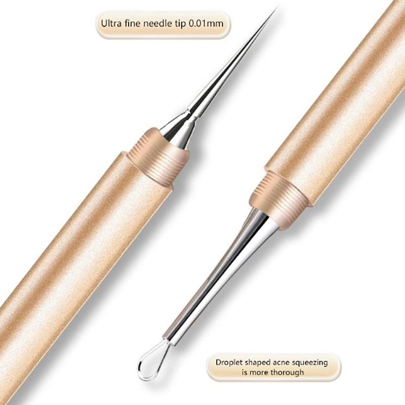 Double-Ended Acne Blackhead Removal Needles Pimples Blackhead Clip Beauty Artifact Blemish Extractor Remover Needle Tool