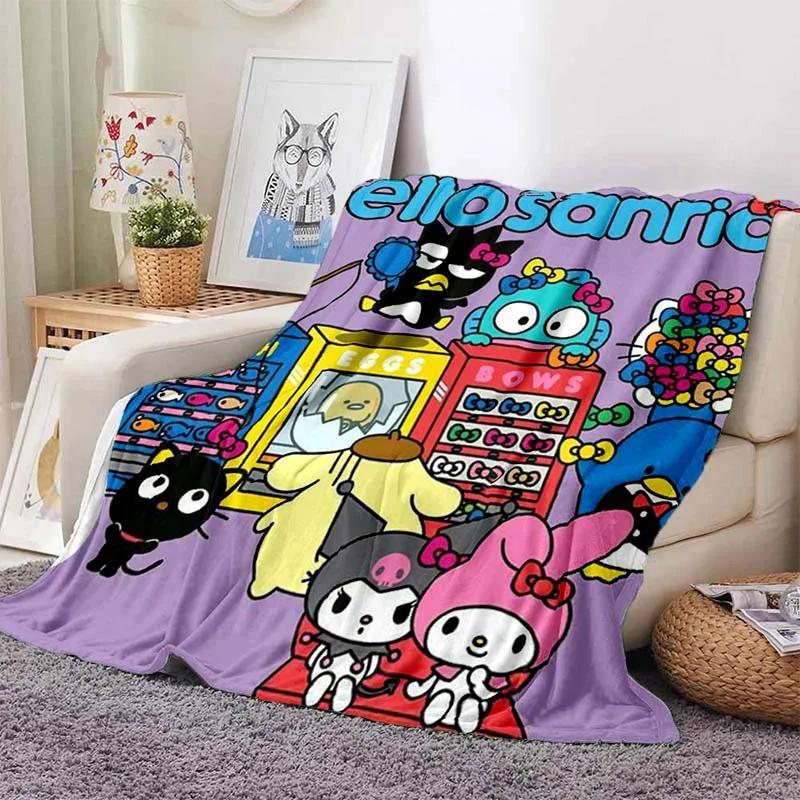 3D Printed Big -eyed Frog Card Kero Kero Keroppi Blanket Living Room Bedroom Sofa Cover Blanket Children's Nap Sleeping Blanket
