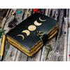 Sun and Moon Handmade Deckle Paper Journal for Men and Women7/5 Grimoire Spell Notebook for Traveling Sketchbook Poetry Book