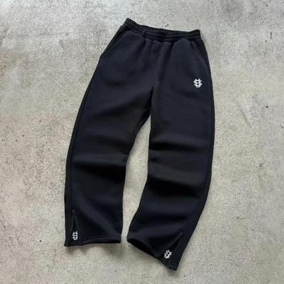 ZYLLO Lässige Jogginghosen Münzprint Y2K Streetwear Elastischer Bund Locker geschnittene Sweatpants 90er Retro Hip-Hop Hose Mehrere Farben