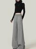 American Gray Wide-leg Casual Pants Women's Spring New High-waisted Loose-hanging Touching Pants