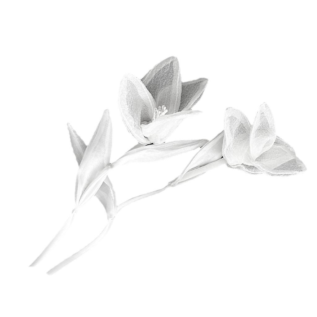 3D Fabric Flower Appliques Handmade Clothing Accessories Sweater Dress Sewing on Flower for Crafting Formal Costume