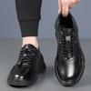 High Quality Leather Sports Shoes Waterproof Leather Comfortable Business Chunky Sneakers Fashion Non-Slip Office Leisure Shoes
