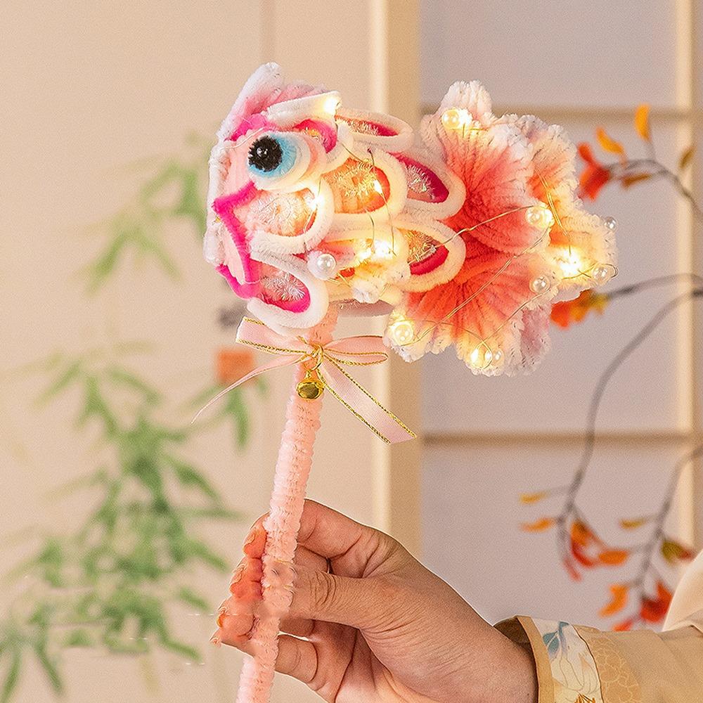 Handmade Handheld Goldfish Lantern Cute Carp Lantern Chinese Fish Lantern  New Year