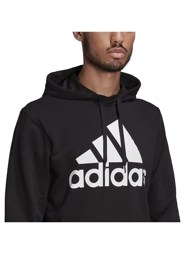 Adidas Essentials Big Logo Size L Hoodie, Men's, Black/White (GK9540),