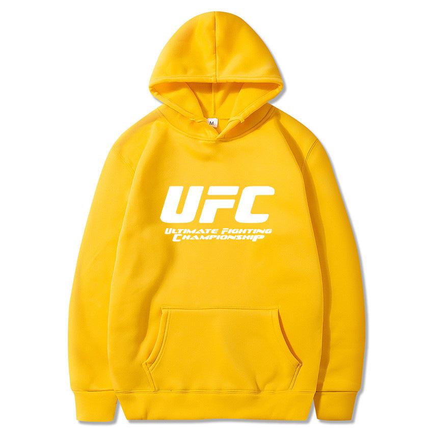 Unisex Herbst/Winter UFC Bedruckter Hoodie - Trendige Plus Samt Freizeit Sportbekleidung