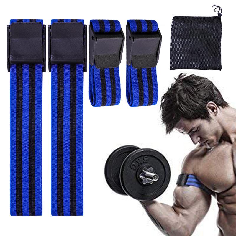 Fasce per la Restrizione del Flusso Sanguigno: Fasce Elastiche a Compressione per Braccia e Gambe per l'Allenamento