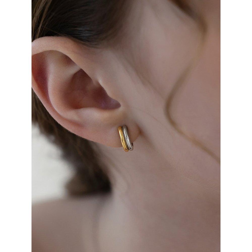 Shift Line Hoop Earrings Ec3216