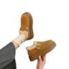 Casual thick-soled fluffy snow boots women's autumn and winter thickened and velvet warm Birkenstocks cotton shoes non-slip