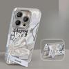 Silk Bow Is Suitable for Apple 16 Phone Cases, 15promax, 13 Light Luxury, 14 High-end Feel, 11 with Stand