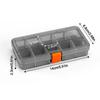 Adjustable Hardware Storage Box Removable Divider Storage Case New Small Parts Box