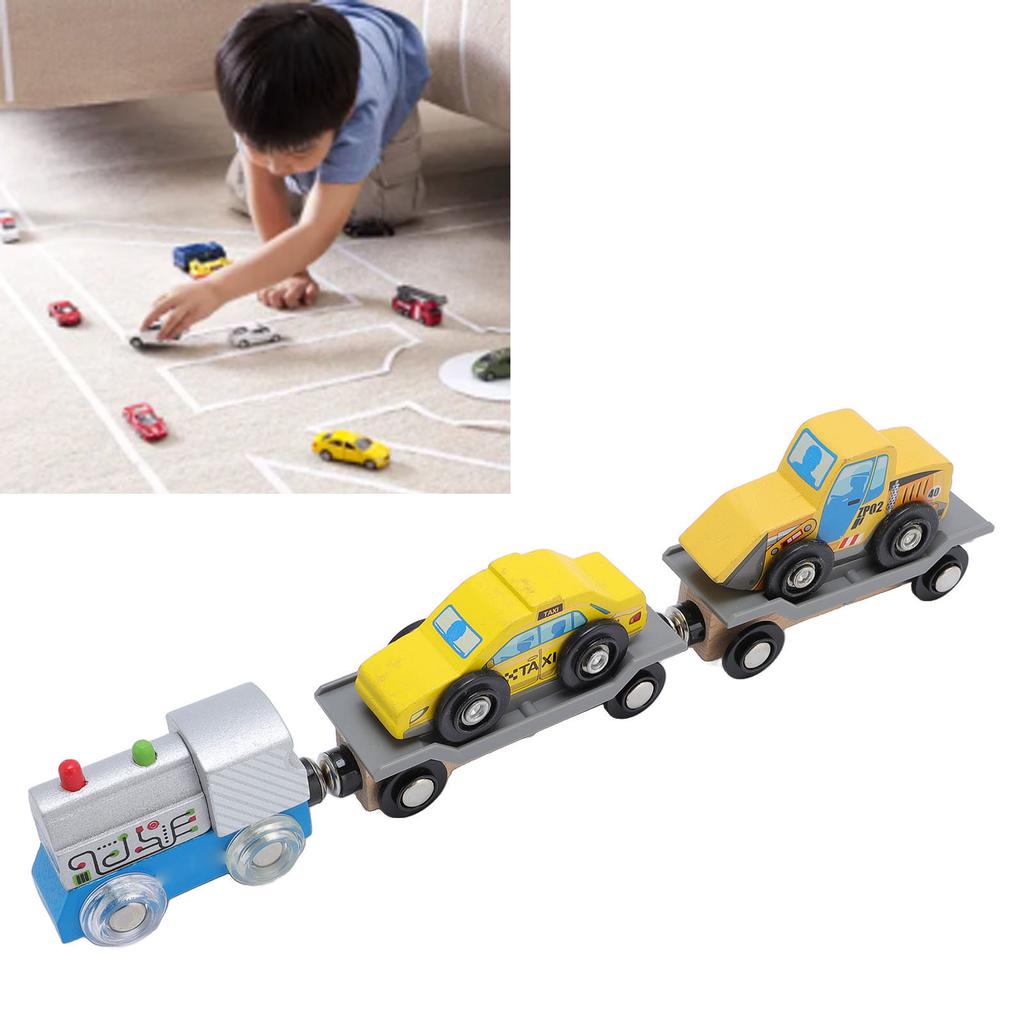 5pcs Children Wooden Track Train Accessories Multifunctional Scene Combination Track Train Toy for K