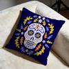 Easter Flower Skeleton Cushion Cover Soft Decorative Pillow Case Suitable For Bedroom Sofa Car Travel Use