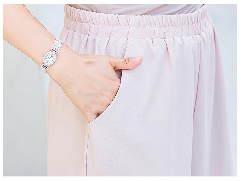 Elegant Chinese-Style Summer Two-Piece Outfit for Moms