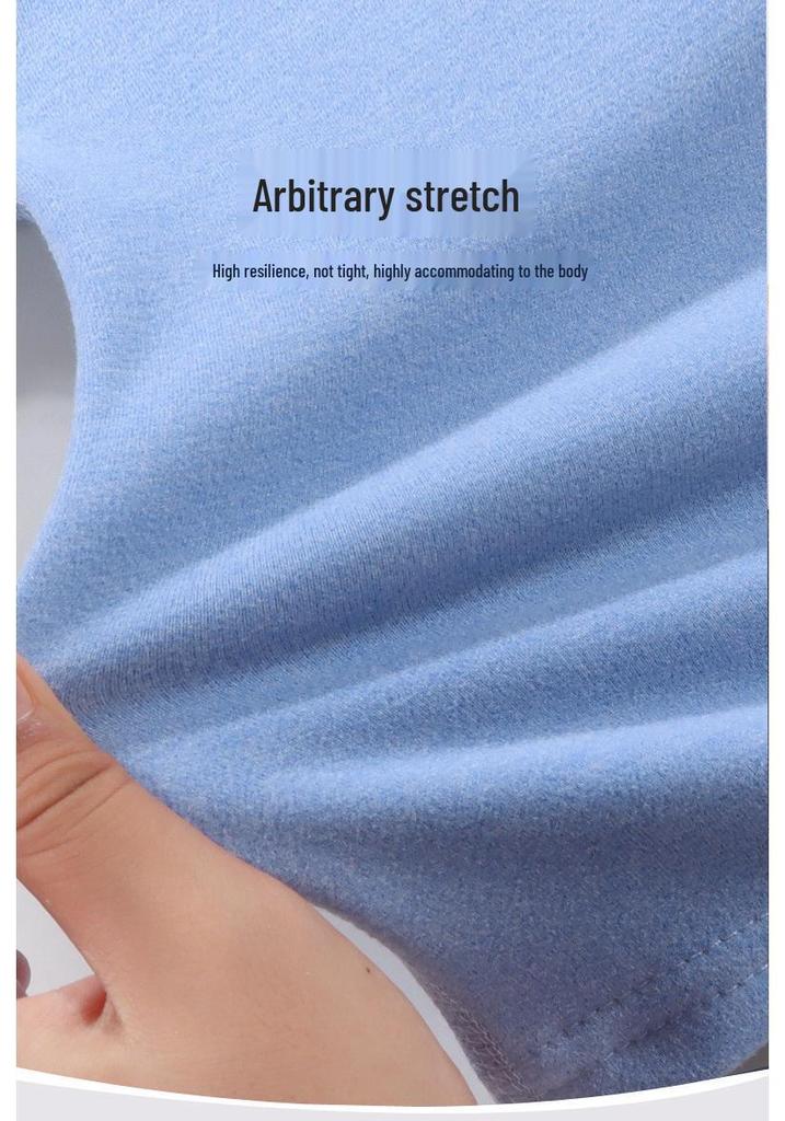 Kids' Cashmere Silk Set - Soft, Thickened Warm Underwear for Toddlers, Boys & Girls; Perfect Autumn Base Layer Top & Bottoms.