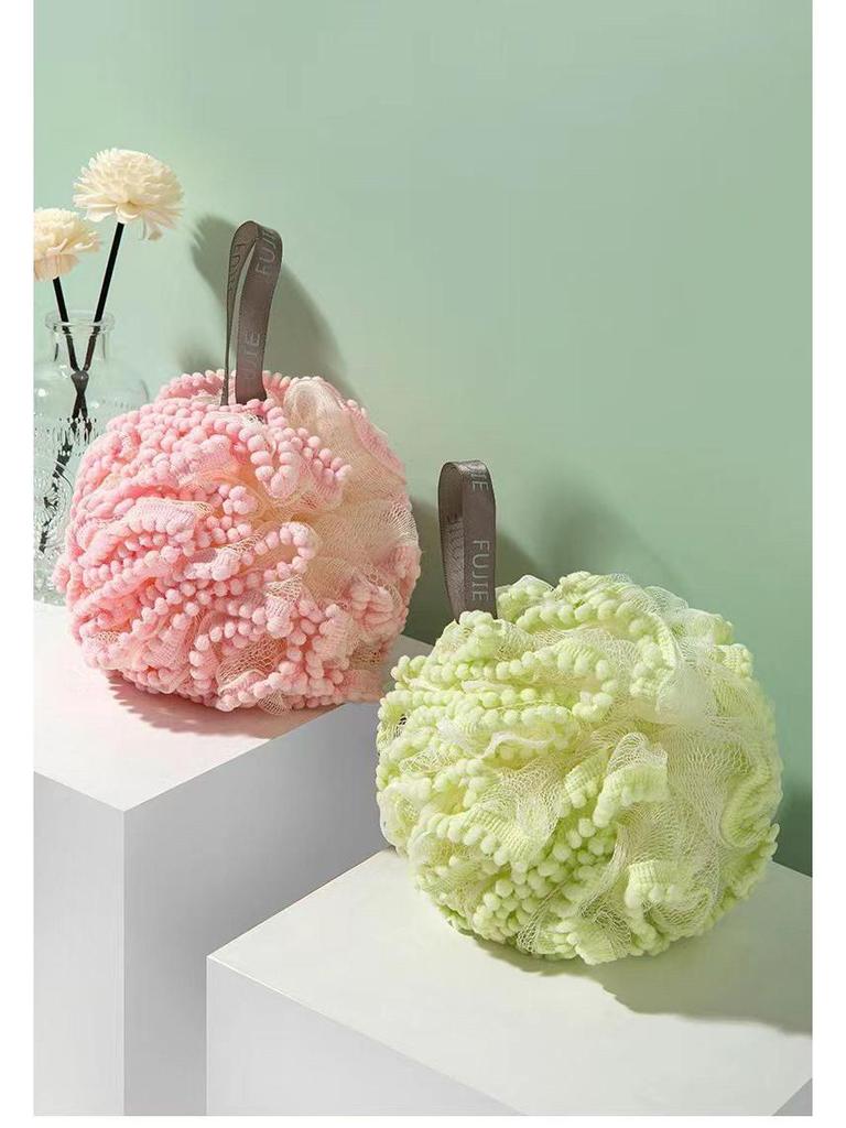 Durable Large Super Soft Bath Flower Ball - Non-Dispersing Foaming Net for Back Scrubbing