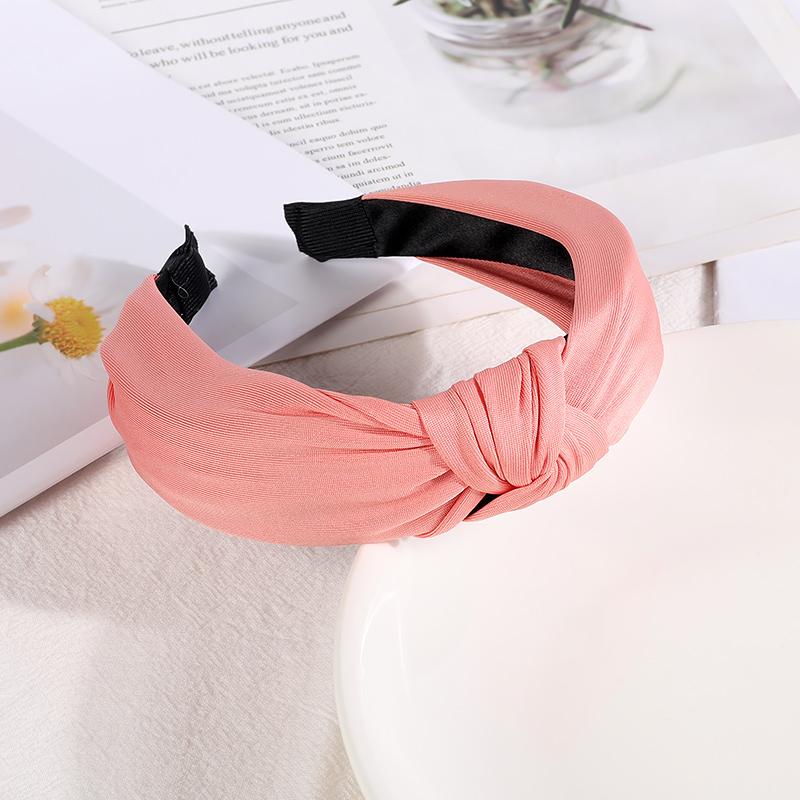 New Headbands for Women Girls Knotted Hair Band Solid Color Hairband Simple Hair Hoop Retro Makeup Headwear Hair Accessories