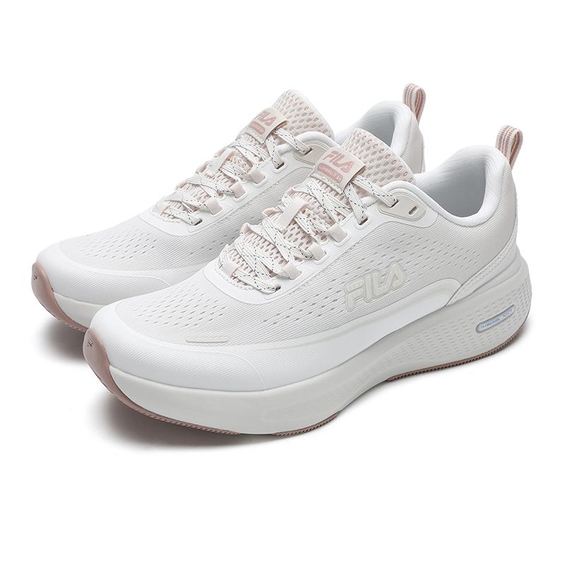 Fila Nuvole Run 3+ Fashionable Simple Comfortable Breathable Lightweight Low-Top Casual Training Running Shoes Women sneaker White Pink A12W531134FBP