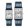 Jyullieoseu Ja-1494Ml Square Tank Couple Leather Watches