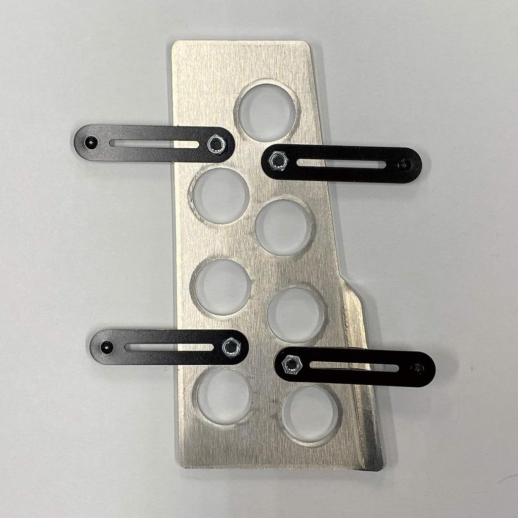 Napolex LONZA Car Aluminum Pedal AT Car Pedal Set Sports Pedal Dimensions Car Supplies 71x110/119x56mm LZ-303