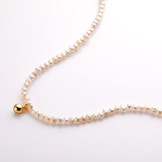 Natural Freshwater Pearl S925 Sterling Silver Necklace Pendant Women'S Fashion Light Luxury Versatile Collarbone Chain