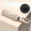 105CM reinforced automatic umbrella, large curved handle head windproof and waterproof telescopic handle umbrella