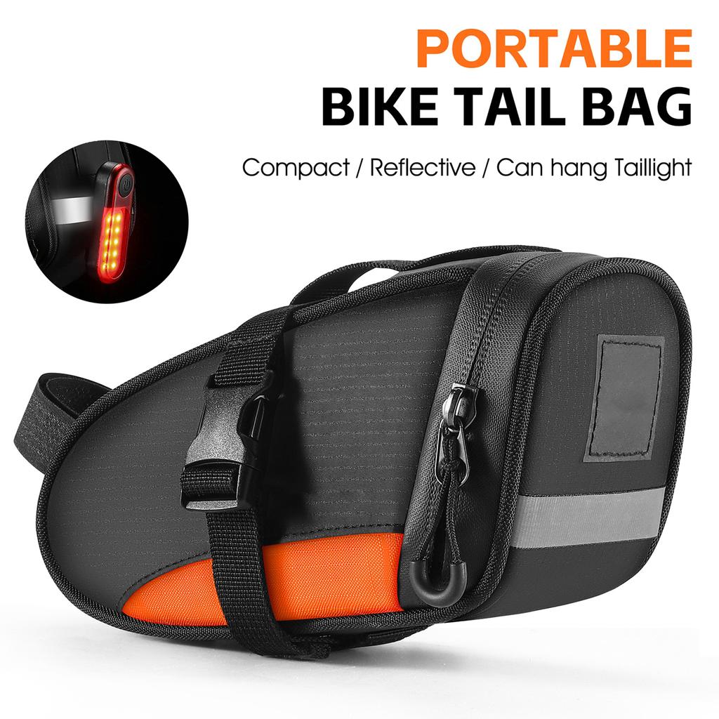 Bike Saddle Tube Bag Waterproof Under Seats Bag Large Capacity Cycle Storage Bag Quick Release Accessories