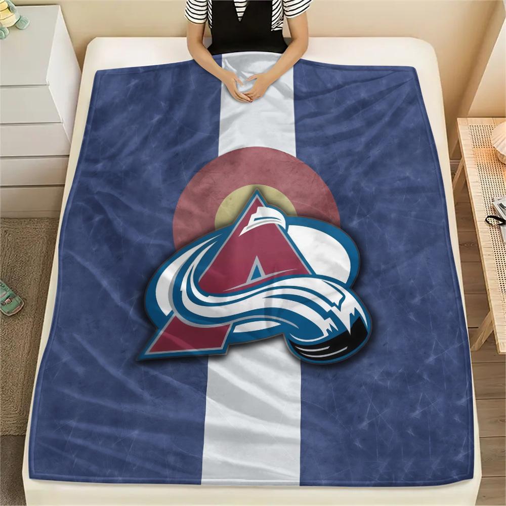 Colorado Avalanche2 Flannel Blanket, High quality Comfortable for All Seasons, Home Decor, Warmth and Comfort