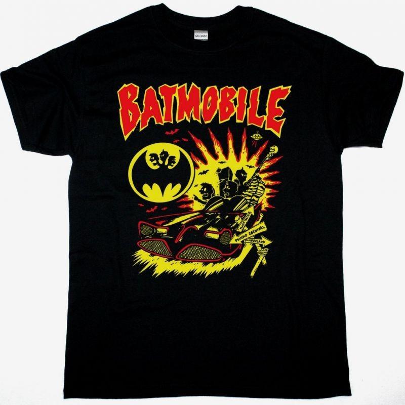 Batmobile Car Band T-Shirt Psychobilly Graphic Tee S разноцветный